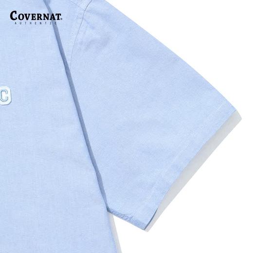 covernat韩国潮牌牛津中款短袖衬衫清新时尚潮流短上装2025春夏CO2402SS01 商品图4