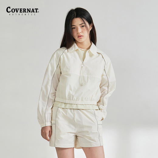 covernat韩国潮牌2024年春夏新款防风衣女士百搭出行时尚裁剪上衣CO2401SH72 商品图0