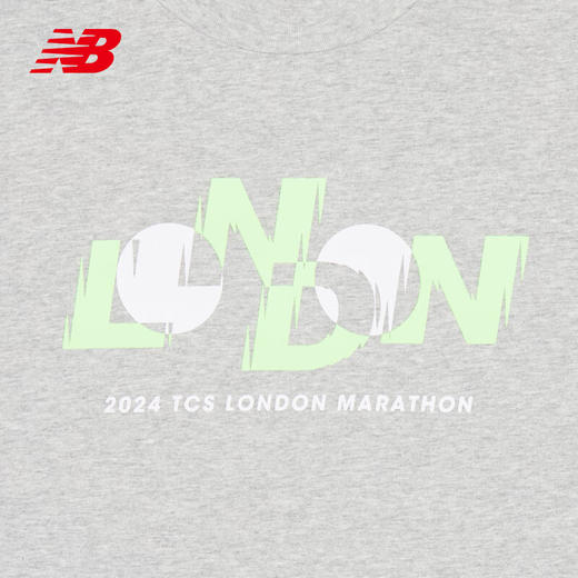 NEW BALANCE/NB London Edition Graphic T-Shirt 男款圆领针织运动休闲透气短袖T恤 商品图4