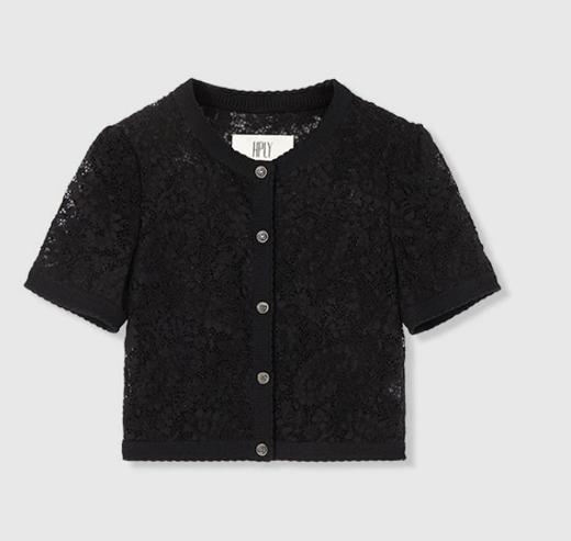 【大都会】HPLY荷比俪2025夏新款女休闲简约轻松通勤蕾丝外套 商品图2