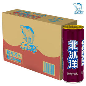 北冰洋 酸梅汽水330ml*24罐 果汁碳酸饮料整箱