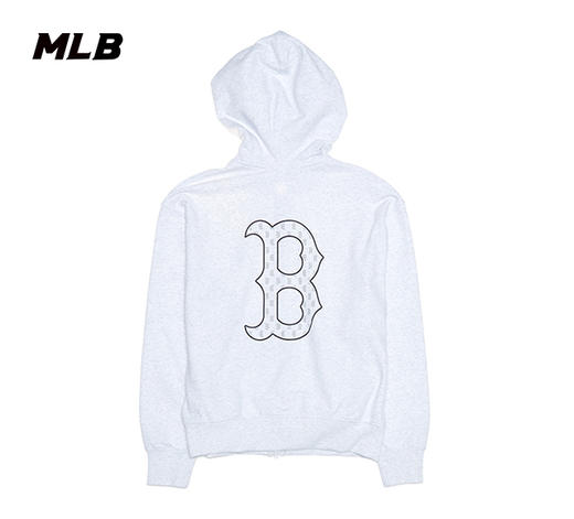 MLB男女同款小标背标老花标运动上衣拉链外套3ATRM0451 商品图7