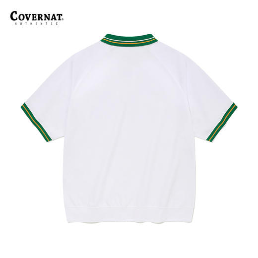 covernat韩国潮牌翻领短T潮流时尚宽松舒适学院风polo衫短袖CO2402ST20 商品图1