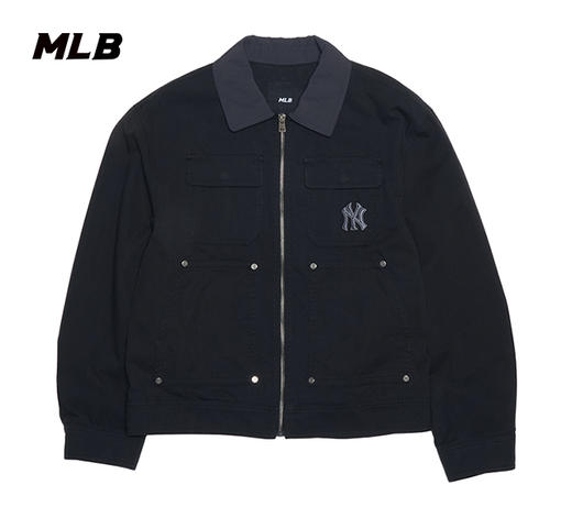 MLB纯色小标男女同款夹克3AJPB0351 商品图0