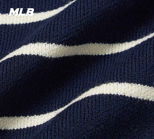 MLB女款条纹款立领学院风短款卫衣3FKPV0244【无货退款】 商品图6