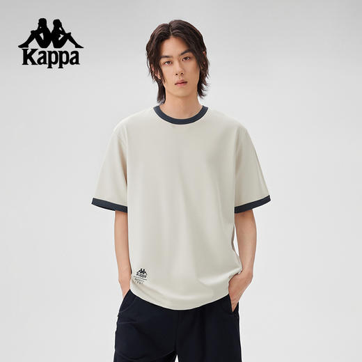 Kappa卡帕背靠背运动短袖男2025夏季新款休闲索罗娜t恤宽松上衣女KPCICTD61 商品图2