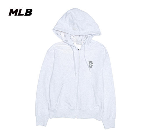 MLB男女同款小标背标老花标运动上衣拉链外套3ATRM0451 商品图6