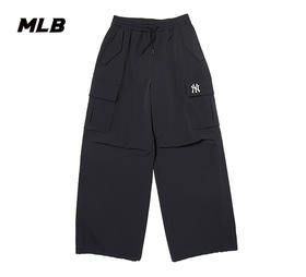 MLB男女同款小标多口袋梭织宽松长裤3FWPB0746