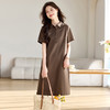 丁摩 大码宽松棉麻连衣裙女夏季新款遮肚时尚显瘦长裙子5ZF-2550 商品缩略图3