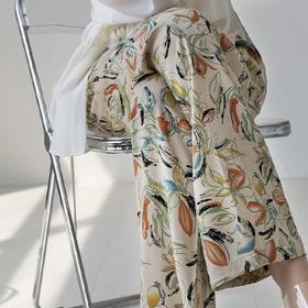 【秒杀】49元买一送一！雨田汀 100%棉绸睡裤女 夏季新款可外穿人造棉九分阔腿家居裤花长裤子 多色可选