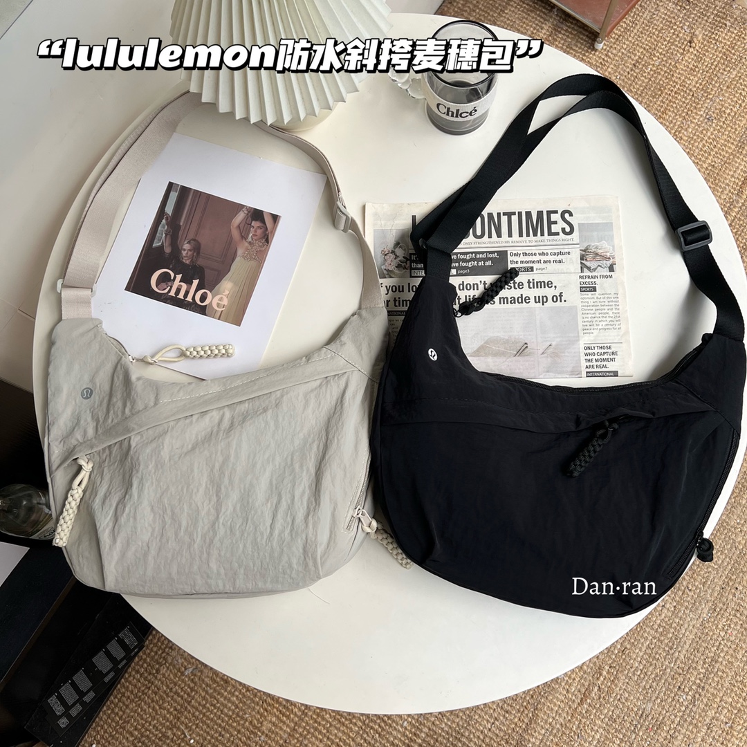F772 lululemon防水斜跨麦穗包斜挎包