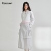 covernat韩国潮牌女士翻领中长拉链卫衣潮流时尚露脐上衣2025春CO2401CR71 商品缩略图0