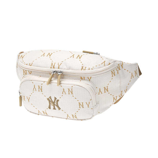MLB情侣钻石老花腰包可调节时尚轻便挎包24秋冬新款3AHSM035N 商品图0