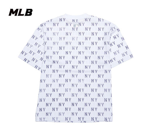 MLB男女同款满印老花做旧色25春夏新款T恤3ATSM0253 商品图3