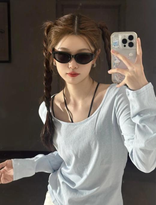 猫眼女款墨镜尼龙镜片三类透射比UV40099.9%防紫外线 商品图2