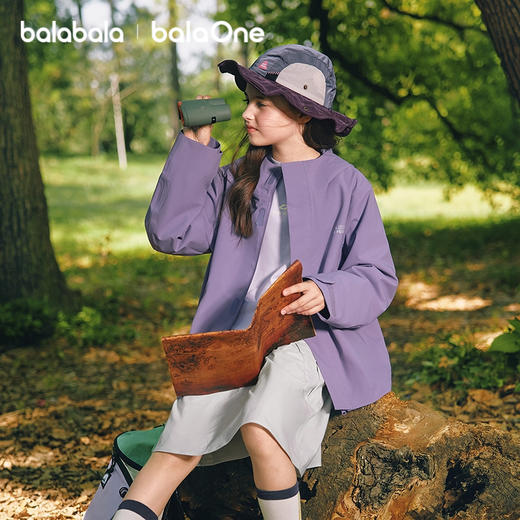 【冲锋衣】巴拉巴拉balaOne儿童外套男女童上衣2025新款秋防泼水 商品图0