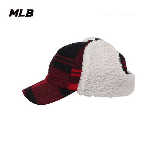 MLB男女同款格子刺绣标 防寒帽3AWMCW116 商品图5