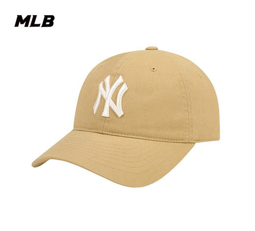 MLB男女帽新款运动帽帽子米色休闲棒球帽鸭舌帽3ACP6601N 商品图9