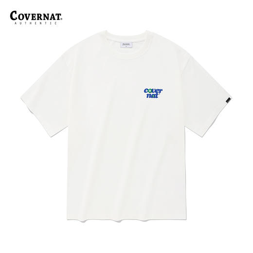 covernat韩国潮牌短袖T恤圆领时尚休闲舒适oversize短袖男T恤CO2302ST34 商品图2