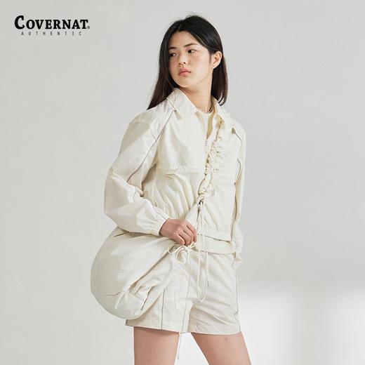 covernat韩国潮牌2024年春夏新款防风衣女士百搭出行时尚裁剪上衣CO2401SH72 商品图1
