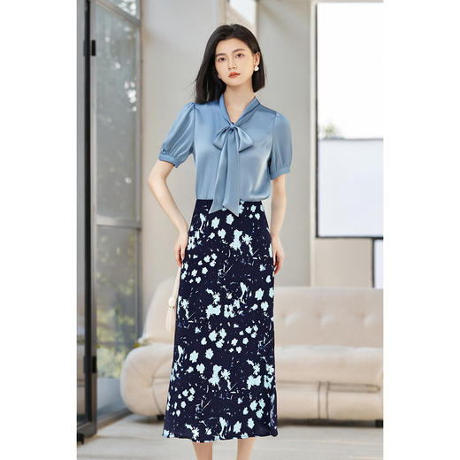 剩M 【衬衫套装】2025套装裙子女夏季两件套高级感显瘦衬衫3766 商品图4