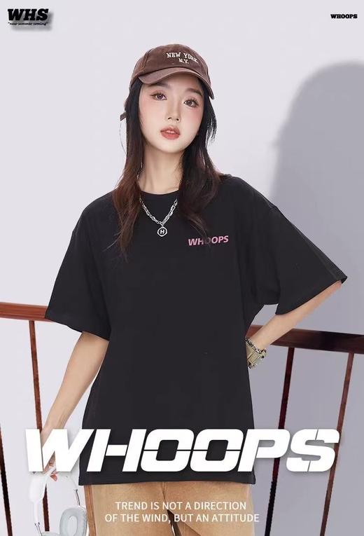 七夕福利-NO退~情侣潮牌100%棉双面粉字母印花短袖T恤-喜出 商品图3