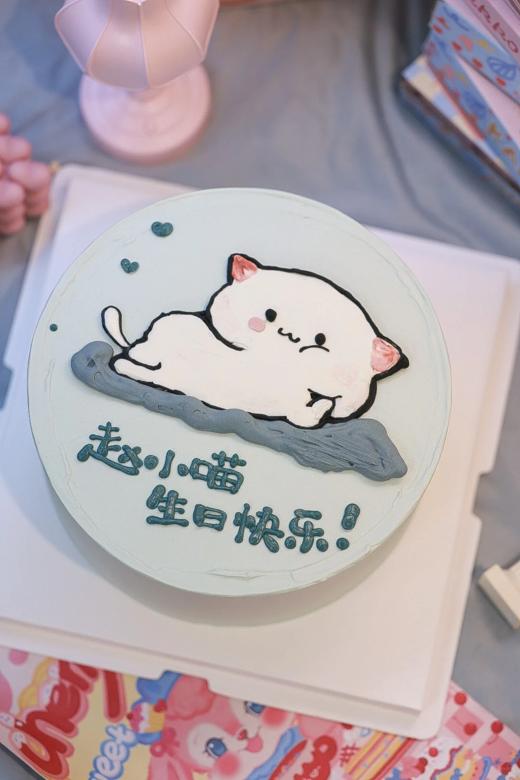 喵星人小集合/猫卡通手绘蛋糕-低糖处理无添加 商品图2