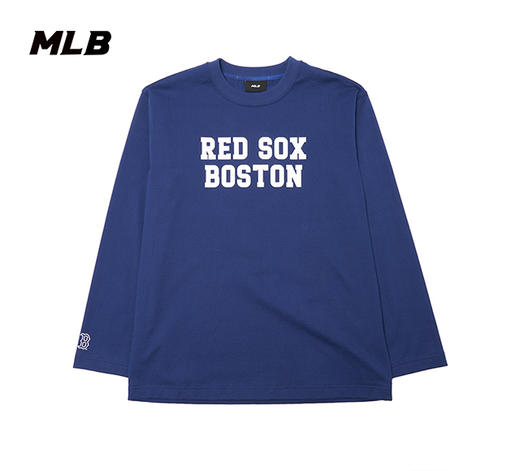 MLB男女同款学院风字母标长袖T恤3ATSV0141 商品图4