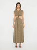 Christoper Esber - S-Buckle Tank Dress - Eucalypt - 女装 - 连身裙 - 棕绿色 商品缩略图0