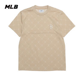MLB男女同款满印老花25春夏新款T恤3ATSM0153【无货退款介意勿拍】