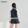 covernat2025春新款女短款光泽感撞色拼接夹克棒球外CO2401JK70 商品缩略图3