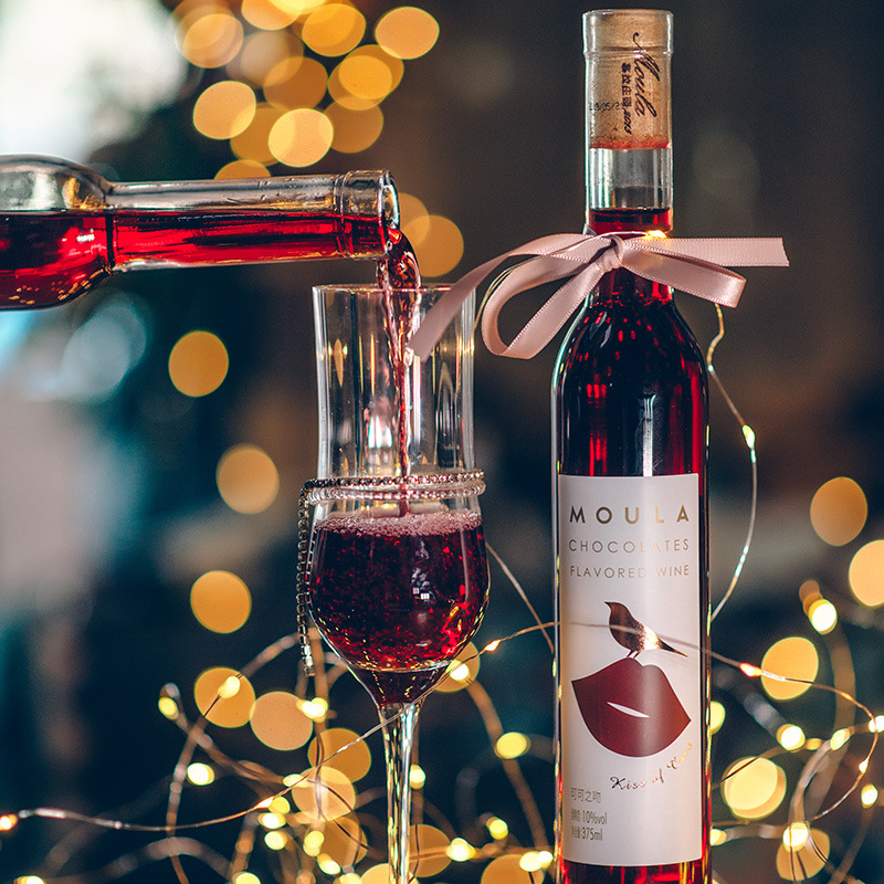 【微醺不醉人❗️ 慕拉巧克力红酒】睡前一杯，睡出香甜美梦，甜味送礼女生晚安酒葡萄酒，甜型果酒微醺葡萄酒红酒L