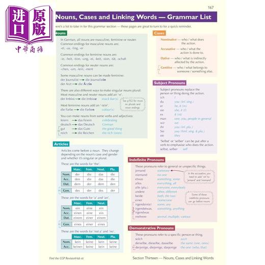 【中商原版】新GCSE 德语 AQA 全面复习与练习 含在线复习练习资源 New GCSE German AQA Complete Revision & Practice 商品图4
