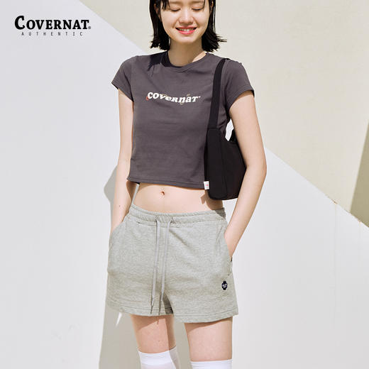 Covernat夏季新品时尚休闲百搭抽绳女士小标志短裤女裤CO2302SO78 商品图0
