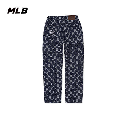 MLB满印老花系列牛仔长裤3FDPM0424 商品图1