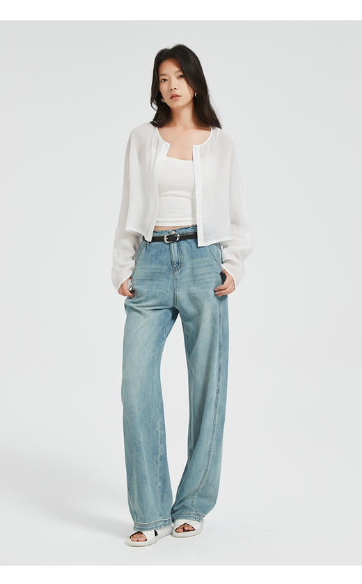 272199906窄腰牛仔长裤 商品图3