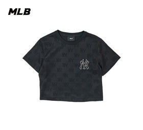 MLB男女同款刺绣标满印老花T恤3FTSM0153