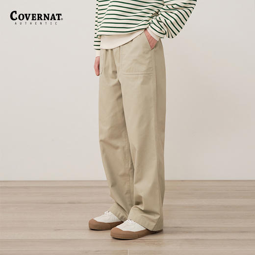 Covernat潮牌休闲裤春季新品无性别宽松直筒长裤子CO2301PT70 商品图0