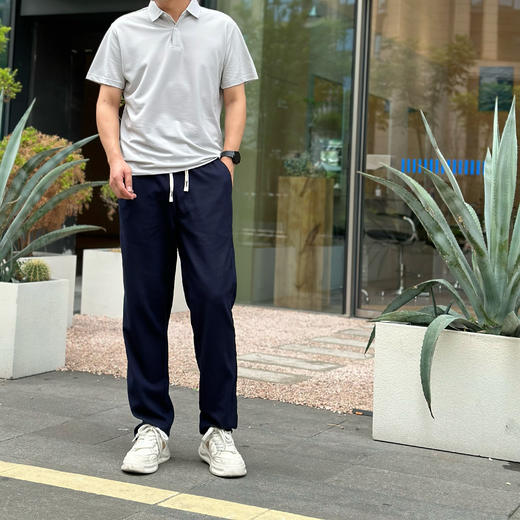 【季末清仓】Gesamy男士棉麻休闲裤 吸湿透气 立体剪裁，小直筒版型显腿长 可商务可休闲不输奢牌的细节品控 品牌直发❗100%专柜正品❗ 商品图4