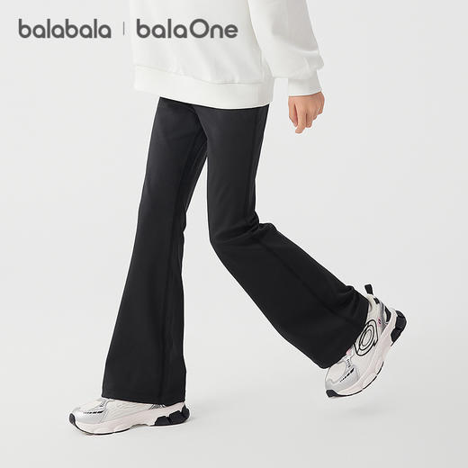 巴拉巴拉balaOne童装女童打底裤2025秋新儿童长裤高弹微喇叭裤子 商品图1
