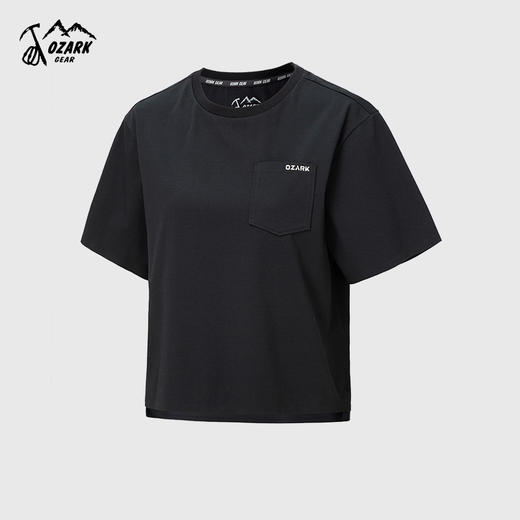OZARK奥索卡T恤春夏新短款高端品牌潮运动休闲徒步宽松圆领短袖女OAGWQ512128 商品图0
