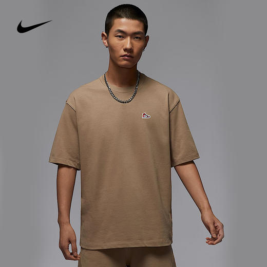Nike/耐克短袖男夏季AJ1刺绣鞋标贴片棉质休闲运动T恤HJ2327 商品图0