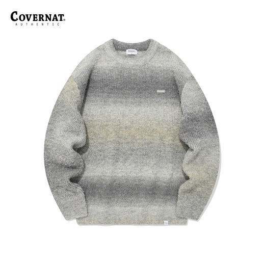 Covernat秋季新品渐变圆领针织衫毛衣男女同款CO2303KT10 商品图2