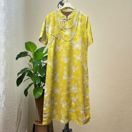 丁摩 【金香玉】新中式国风旗袍改良连衣裙气质显瘦裙子女夏季5ZF-047 商品图3