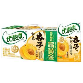 伊利优酸乳 如意杏子味乳饮料 250ml*24盒/件