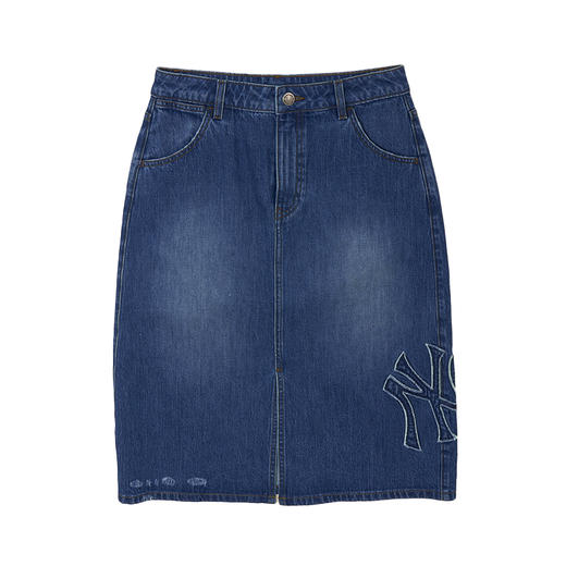 MLB女款A字型小标牛仔裙3FDSB0351 商品图0