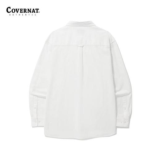 covernat韩国潮牌C刺绣LOGO 宽松亲肤亚麻衬衫2025春夏新CO2401SH06 商品图2