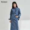 covernat2024春季新款女潮流街头西部风牛仔长袖衬衫CO2401SH71 商品缩略图0
