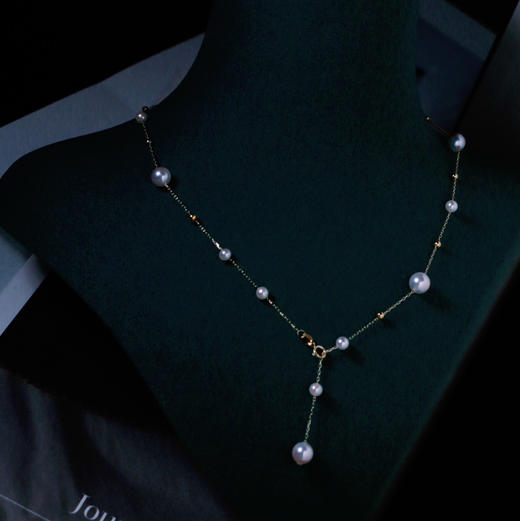 满天星 闪烁bling gao阶akoya 版本 海水珍珠 4-7mm 纯18k金 商品图1