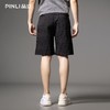 PINLI品立2025夏季新款暗纹宽松直筒短裤男士潮流休闲百搭五分裤B252117090 商品缩略图2